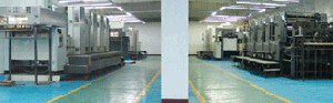 MITSUBISHI printing machine, Heidelberg printing machine.