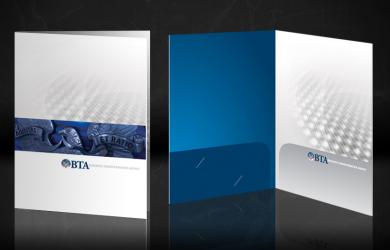 high quality 350gsm Gloss or Matt laminated finishing Folder Printing