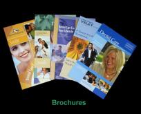 Brochure printing service - double folded, 80gsm gloss art paper