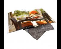 Staple Full Color Furniture Catalog Printing-butterfly staple binding